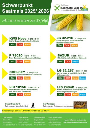 Saatmais Schwerpunkt